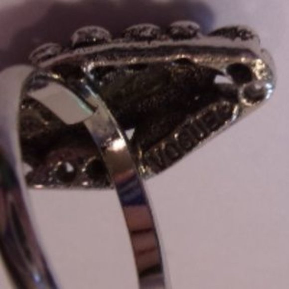 "Vtg Vogue Shell Inlay Adjustable Ring " - Picture 4 of 5